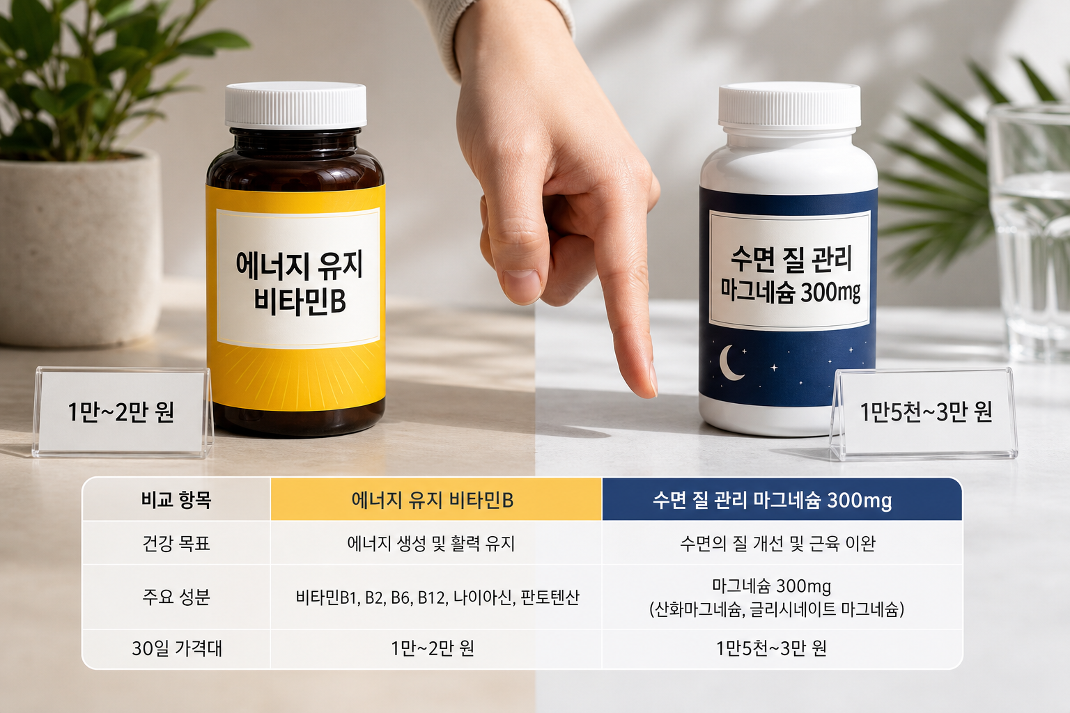 영양제 추천: 건강 목표별 제품 선택 기준 정리