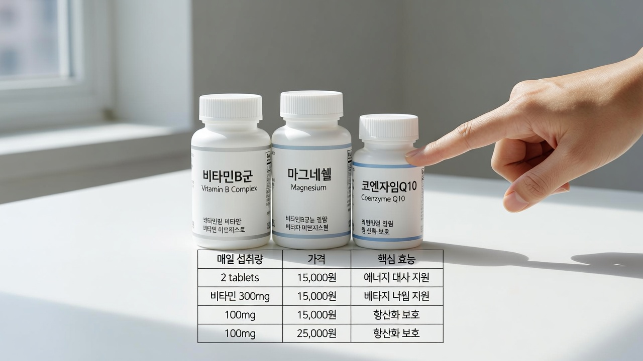 피로회복 영양제 성분 비교와 선택 기준