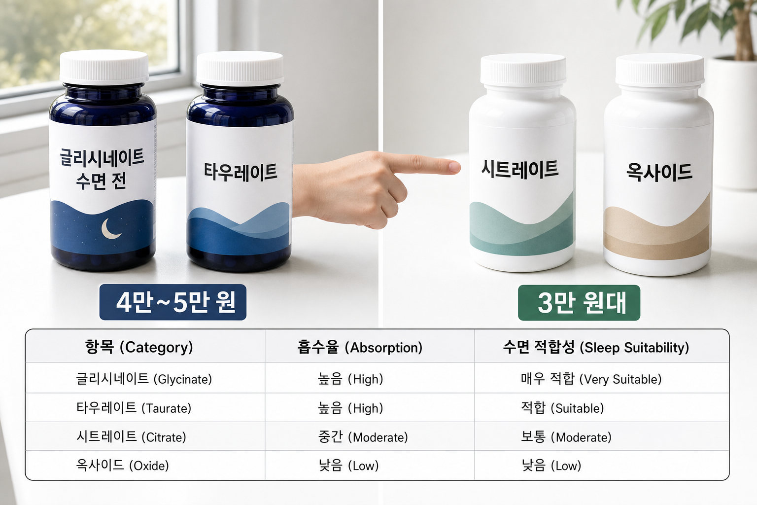 2026 마그네슘 추천 기준과 복용 타이밍 가이드